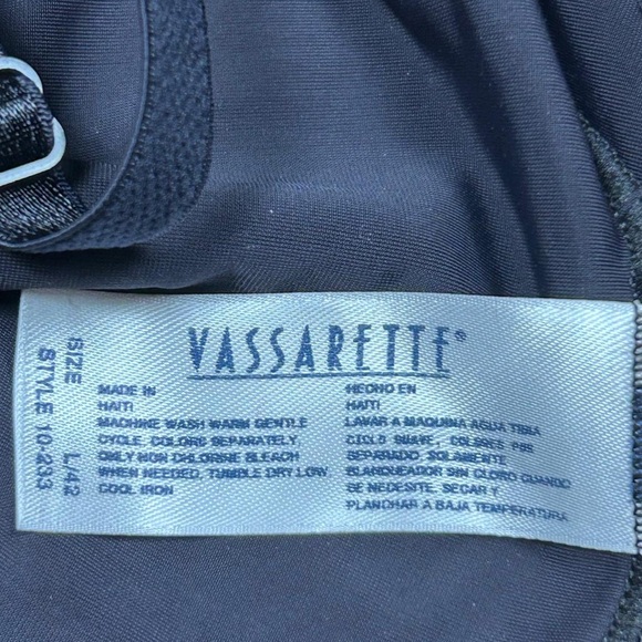 Vassarette Black Bodycon Mini Dress Spaghetti Strap - Picture 7 of 7